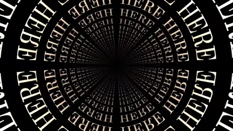 HERE Keyword Animation, 3D Background Loop. Meditation &amp; mindfulness concept. Stock Footage 250474301