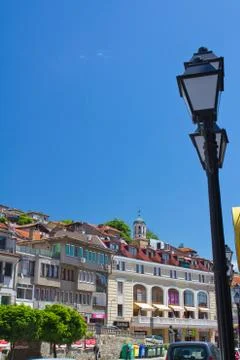 Here the light without black lanterns Stock Photos