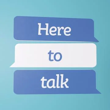 Here to talk Stock Illustration