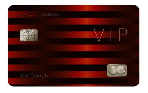 Here is a VIP or preferred customer credit card. Stock Illustration