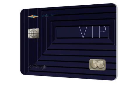 Here is a VIP or preferred customer credit card. Stock Illustration