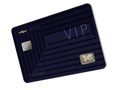 Here is a VIP or preferred customer credit card. Stock Illustration