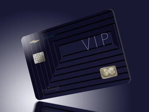 Here is a VIP or preferred customer credit card. Stock Illustration