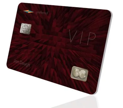 Here is a VIP or preferred customer credit card. Illustrazione stock