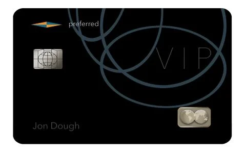 Here is a VIP or preferred customer credit card. Illustrazione stock