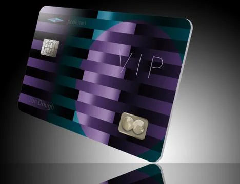 Here is a VIP or preferred customer credit card. Stock Illustration