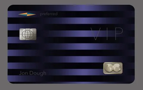 Here is a VIP or preferred customer credit card. Illustrazione stock
