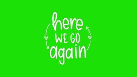 Here we go again animation Vídeos de archivo 328961923