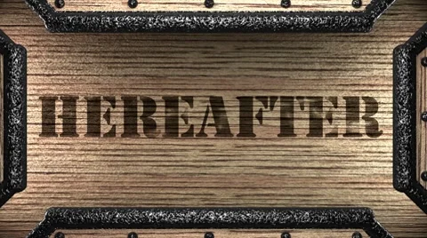 Hereafter on wooden stamp Видео 8655508