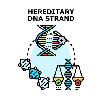 Hereditary dna strand developing genetic engineering concepts Stock-Illustration