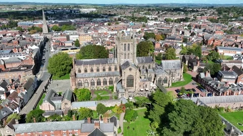 Hereford cathedral Stock Footage 317944718