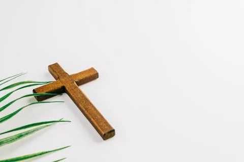 Here's a concise description for SEO, under 165 characters: Wooden cross an.. Stock Photos