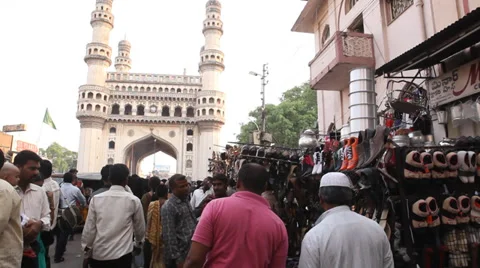 Heritage Construction Charminar Video stock 35440874