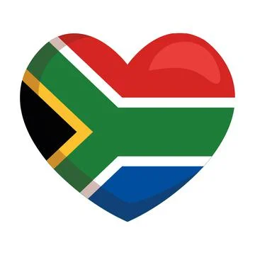 Heritage flag in heart 스톡 일러스트