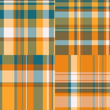 Heritage plaid bundle adapted digital use. Classic tartan feel meets contempo Stock Illustration