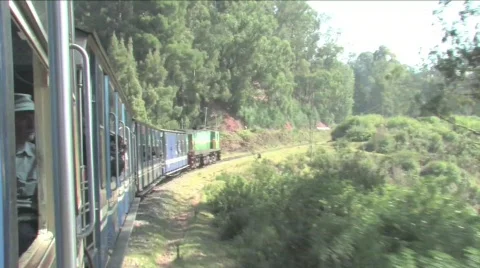 Heritage stream train Stock Footage 332251