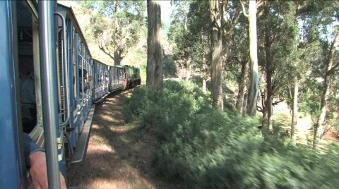 Heritage stream train Stock Footage 332331