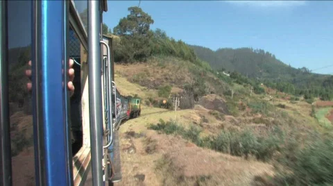 Heritage stream train Stock Footage 332339