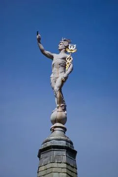 Hermes Mercury statue Stock Photos