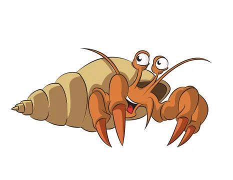 Hermit crab Stock Illustration