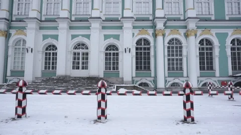 Hermitage building detail Stock Footage 101281542