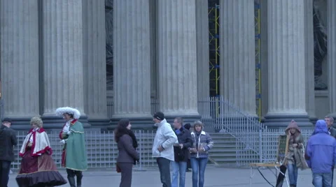Hermitage Museum And People Stock Footage 46130378