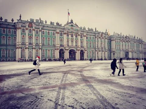 Hermitage Museum Square 2 Stock Photos