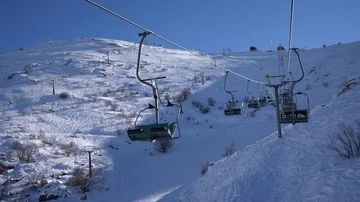 Hermon Mountain Ski Resort אתר הסקי של הר החרמון 库存影片 85504336