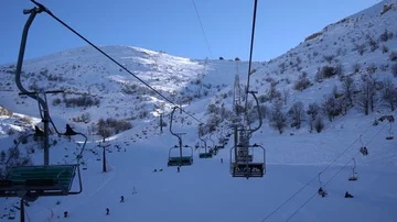 Hermon Mountain Ski Resort אתר הסקי של הר החרמון 库存影片 85506456
