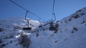 Hermon Mountain Ski Resort אתר הסקי של הר החרמון 库存影片 85510576
