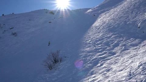 Hermon Mountain Ski Resort אתר הסקי של הר החרמון 库存影片 85512097