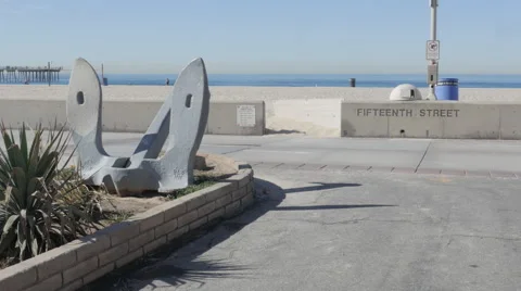 Hermosa Beach No People Stock Footage 61039948