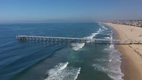 Hermosa Beach Pier Stock Footage 133466795
