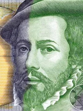 Hernan Cortes portrait Stock Photos