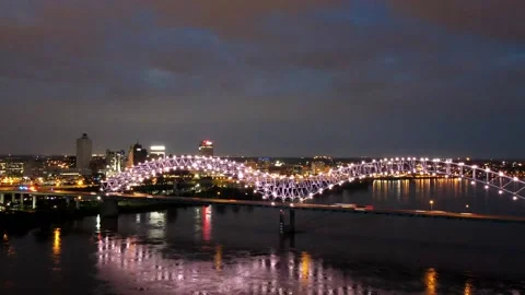 Hernando de Soto bridge Stock Footage 131904088