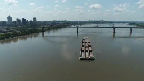 Hernando Desoto Bridge 2 Stock Footage 154017830