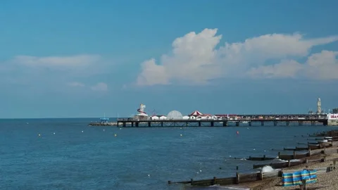 Herne bay Pier time lapse Stockbeeldmateriaal 209961345