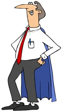 Hero Dad Stock Illustration