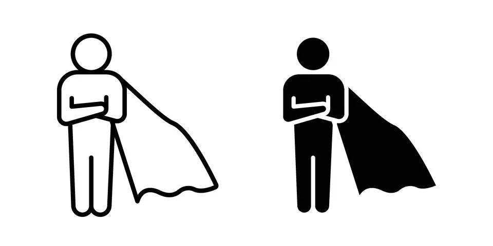 Hero icon design. Simple Vector illustrations.. Stock Illustration