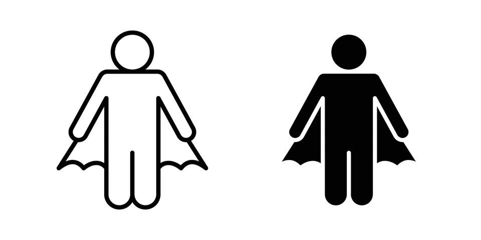 Hero icon vector design. EPS10 Stock Illustration