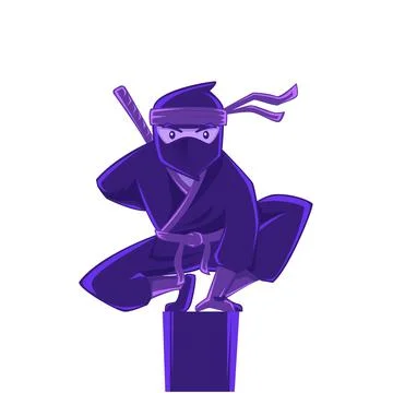 Hero of ninja character Stock Illustration