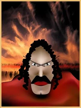 Hero poster template イラスト素材