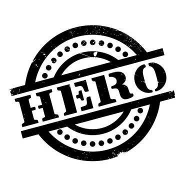 Hero rubber stamp Stock Illustration