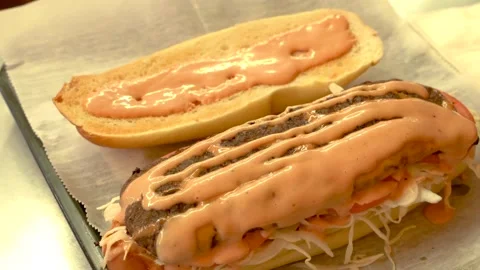 Hero sandwich Stock Footage 131919482