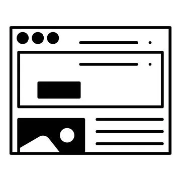 Hero Section Dualtone Icon Stock Illustration
