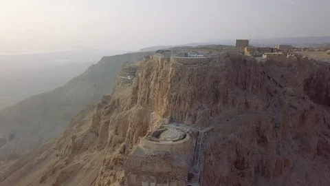 Herods palace from the drone Stock Footage 101071493