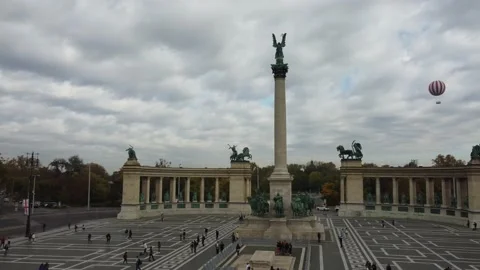 Heroes' Square Budapest 04 Stock Footage 231373189