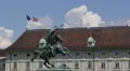 Heroes Square Karl Archduke Charles Austria Vienna Landmark Equestrian Sculpture HD Footage