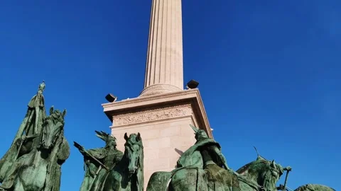 Heroes' Square Major square of Budapest Stock Footage 277207142