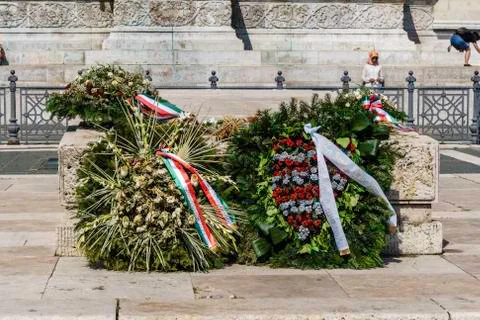 Heroes Square with Millenium Memorial in Budapest, Hungary. Stock Photos
